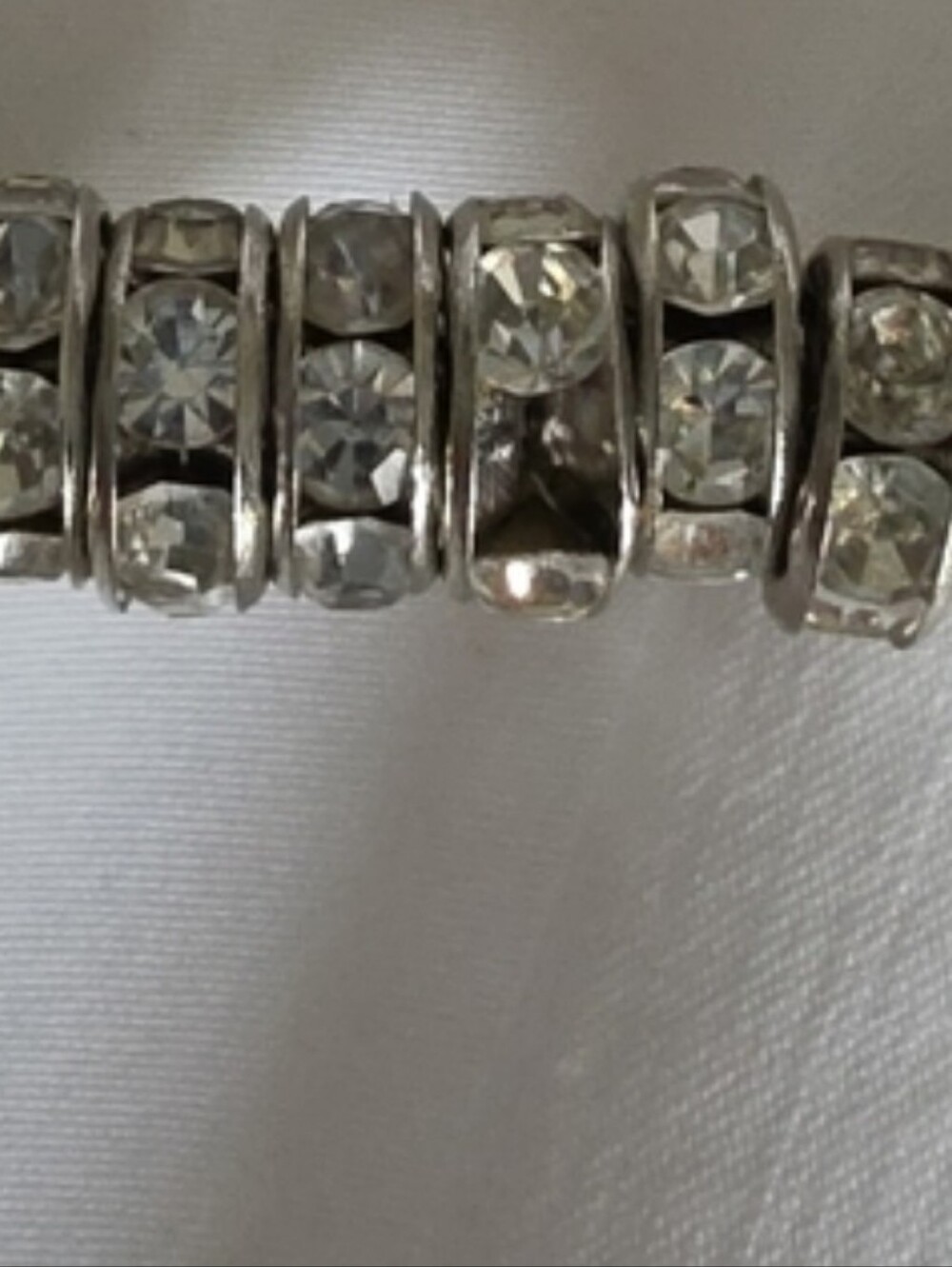 Anthropologie Crystal and Pearl Choker Necklace in Silver and Gold - Picture 9 of 10
